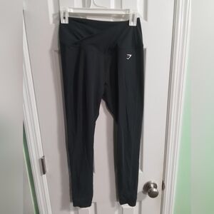 Gymshark Black Cross-Waist Performance Leggings